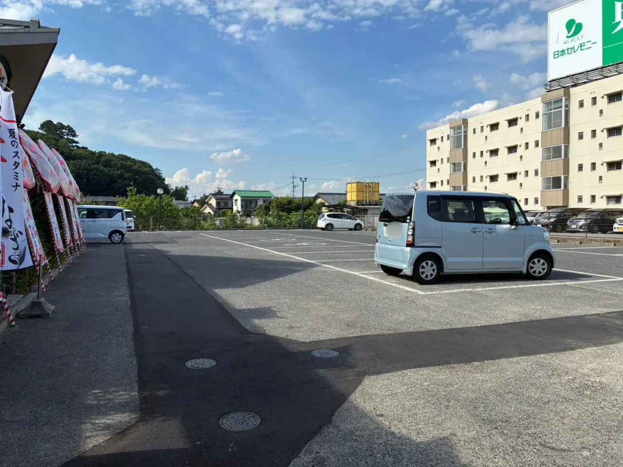 すし丸中庄店の駐車場
