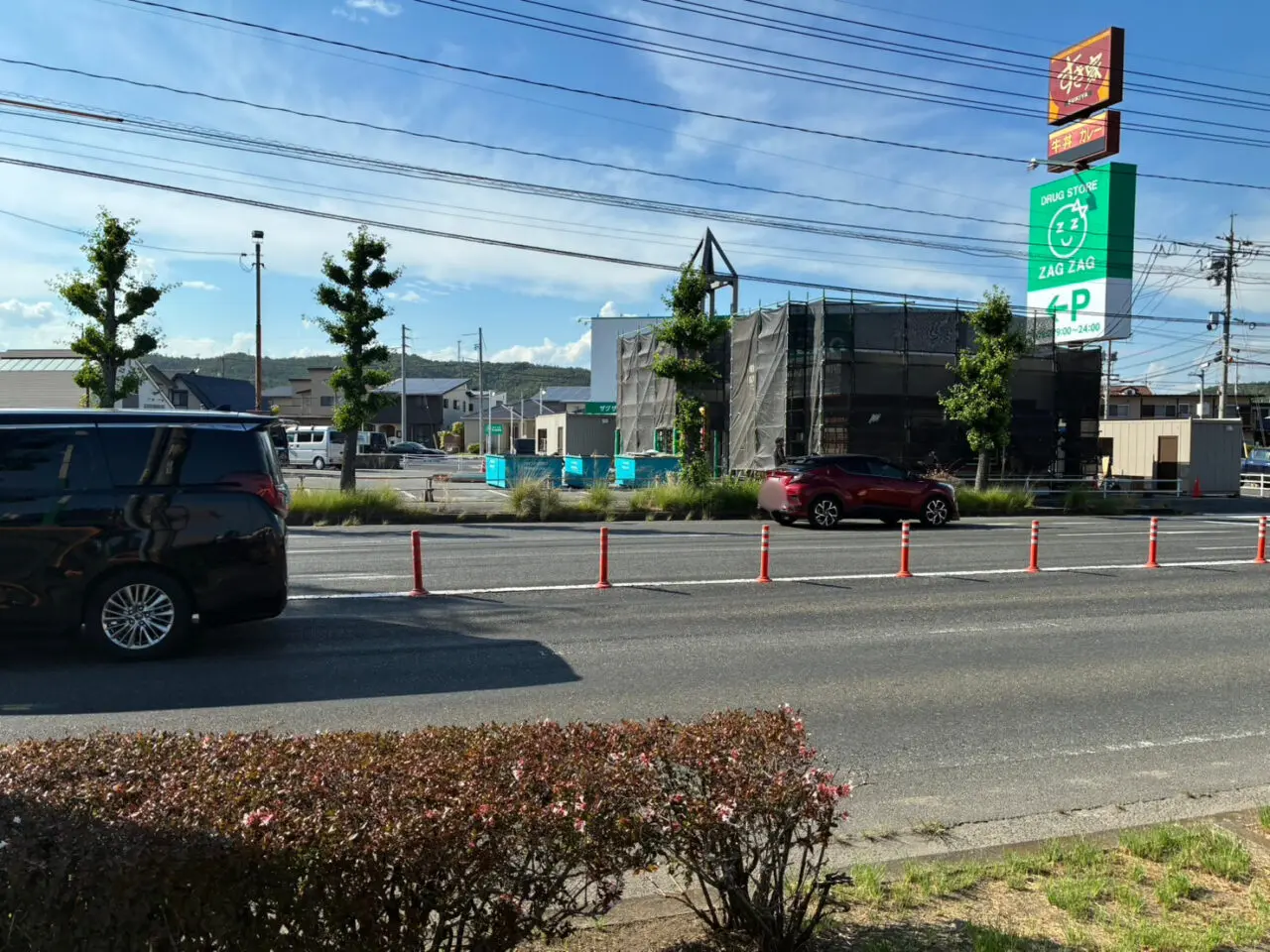 すき家倉敷宮前店の工事中の様子