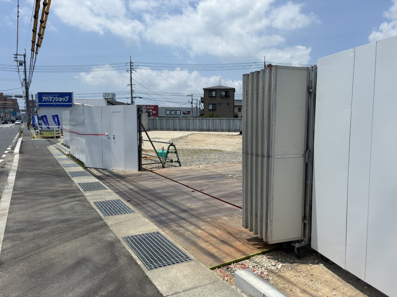 平田の工事現場