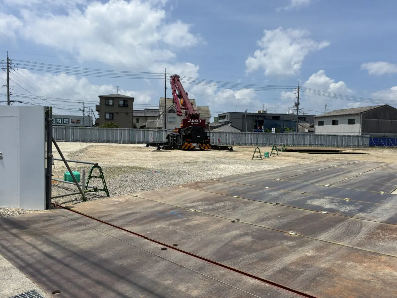 平田の工事現場