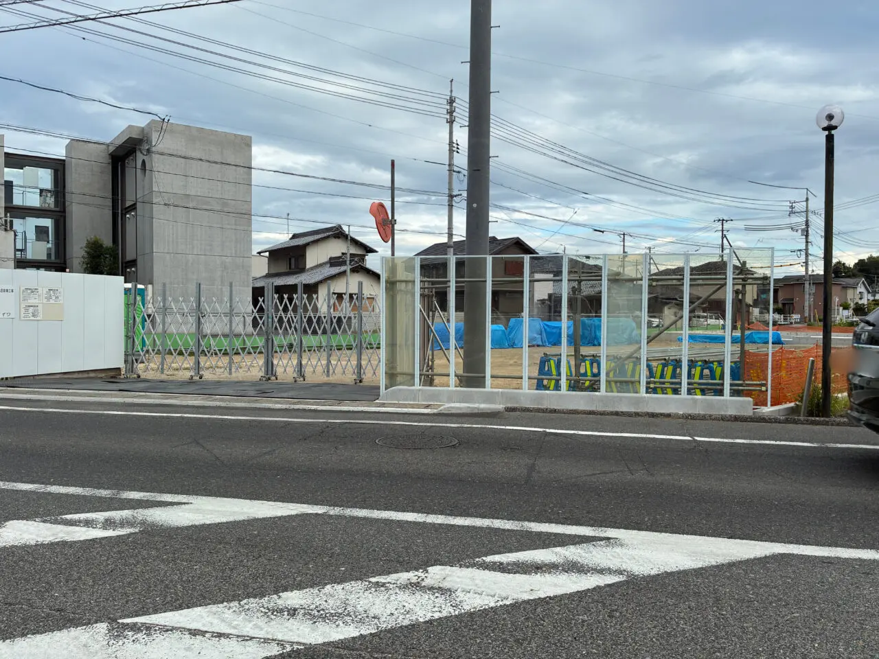 平田口交差点の建設工事