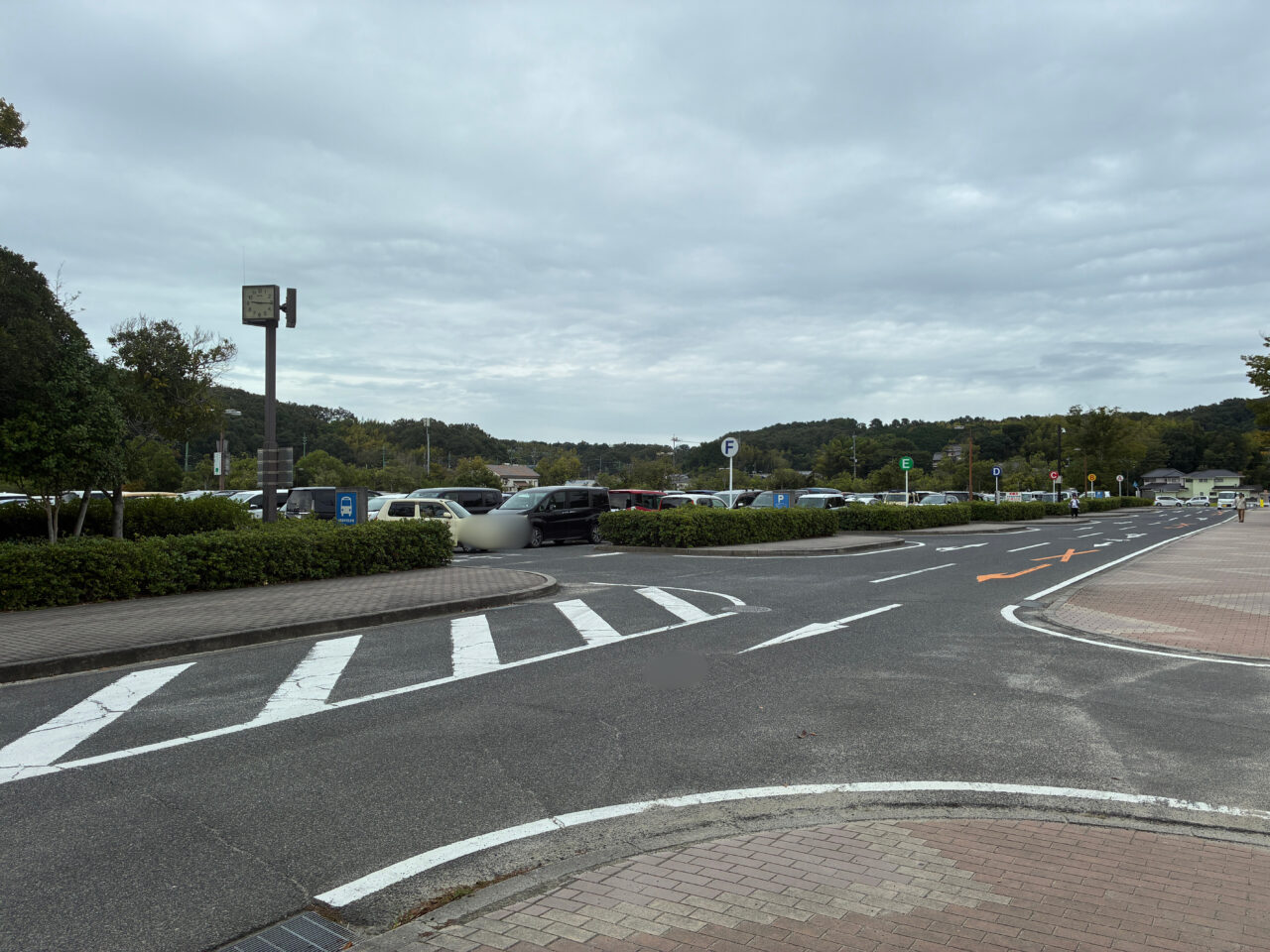 マスカットスタジアムの駐車場
